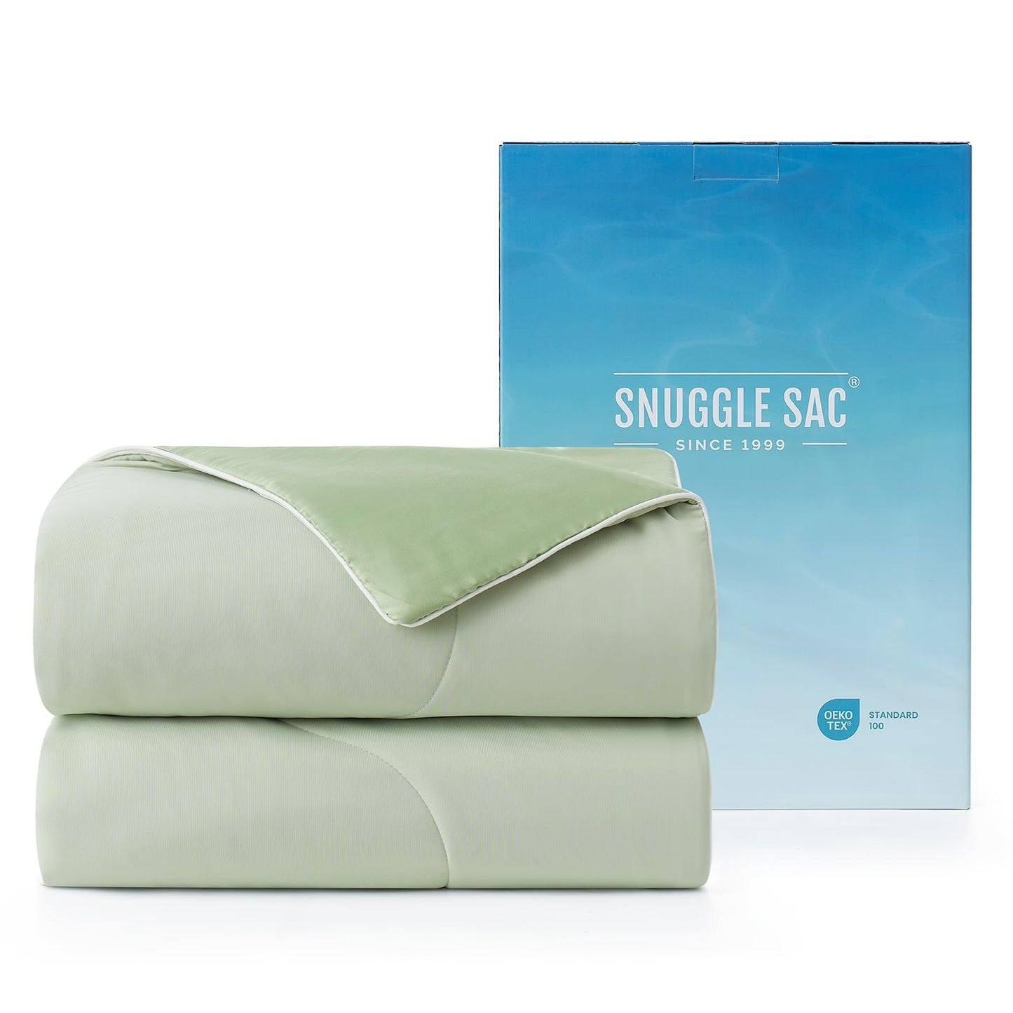 Snuggle Sac Cooling Comforter Twin Size, Breathable Cooling Blankets for Hot Sleepers and Night Sweats, Summer Comforters for Twin Size Bed, Soft Lightweight Blankets, 68x90 Inches, Dark Grey