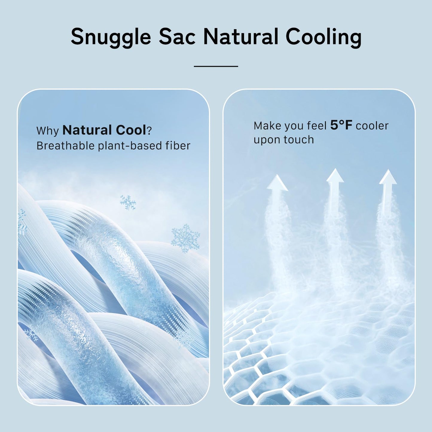 Snuggle Sac Cooling Comforter Twin Size, Breathable Cooling Blankets for Hot Sleepers and Night Sweats, Summer Comforters for Twin Size Bed, Soft Lightweight Blankets, 68x90 Inches, Dark Grey