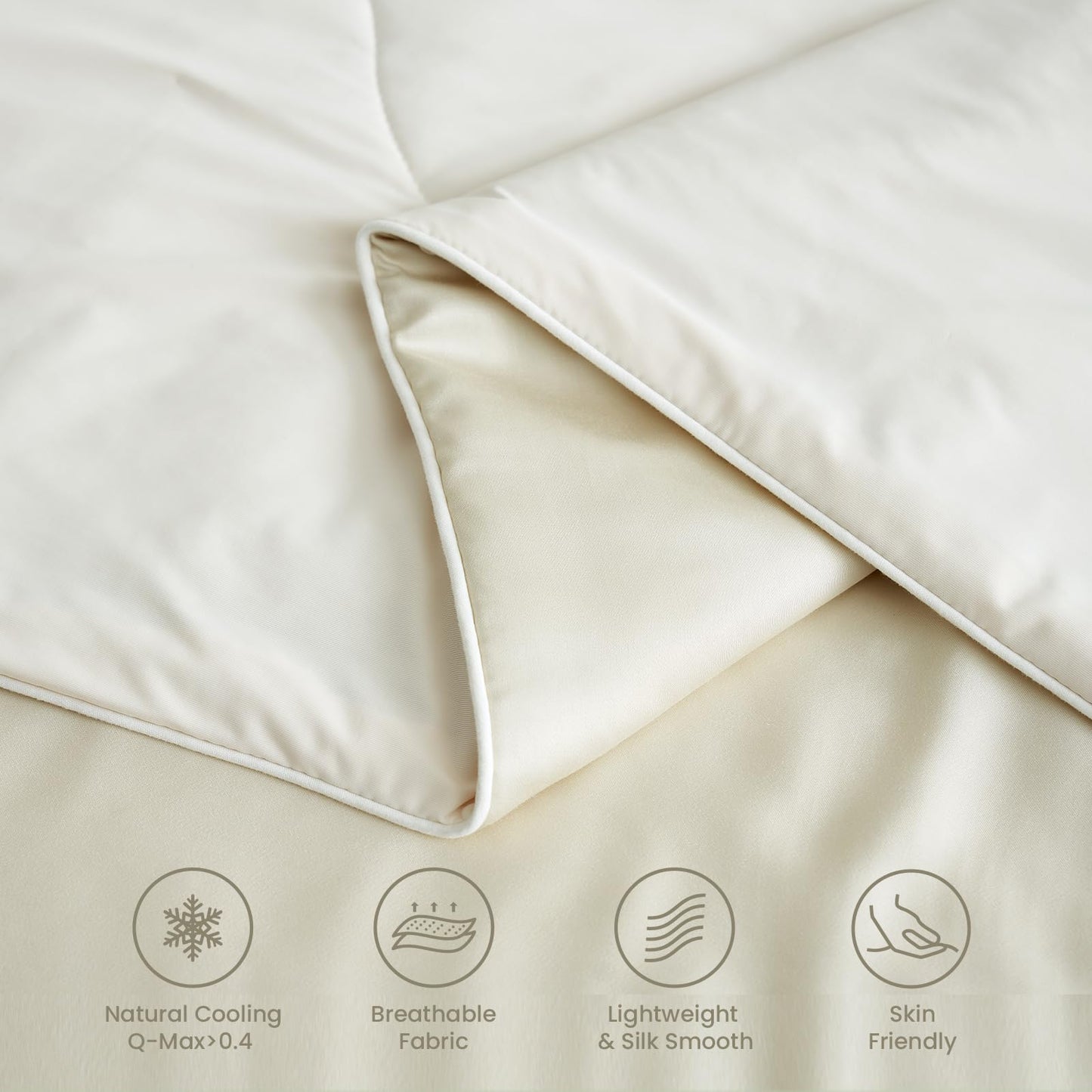 Snuggle Sac Cooling Comforter Twin Size, Breathable Cooling Blankets for Hot Sleepers and Night Sweats, Summer Comforters for Twin Size Bed, Soft Lightweight Blankets, 68x90 Inches, Dark Grey