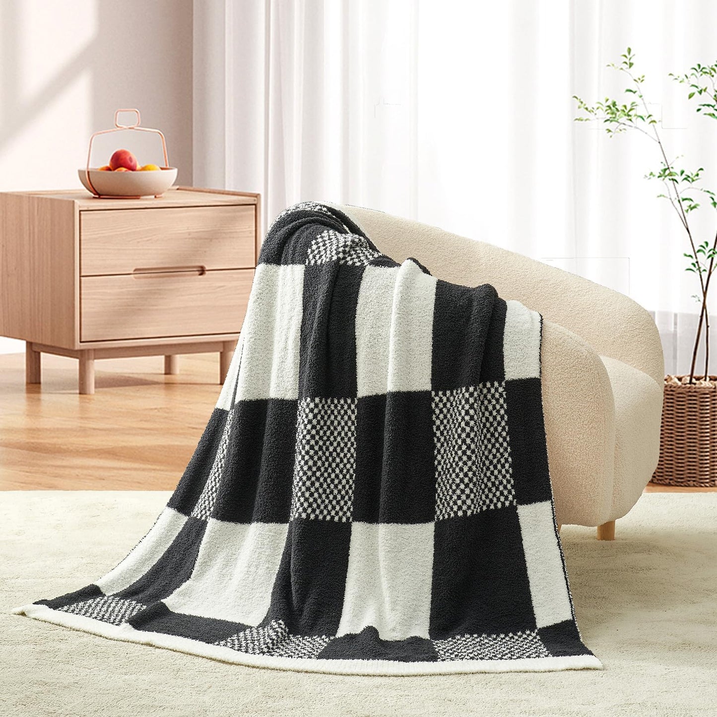 Snuggle Sac Ultra Soft, Warm Plush Blanket - Reversible Cheetah/Pink Leopard Throw, 50x60 inches