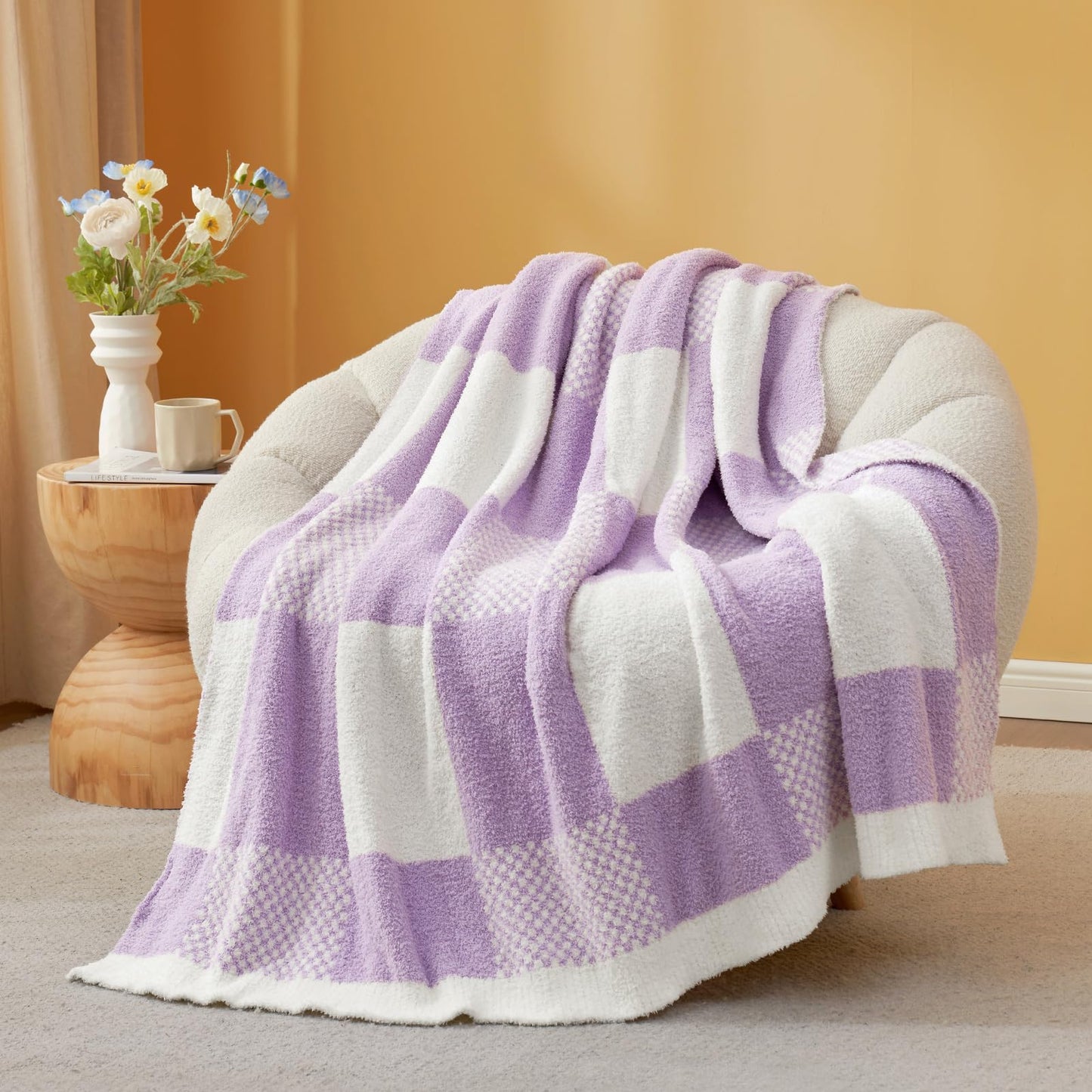 Snuggle Sac Ultra Soft, Warm Plush Blanket - Reversible Cheetah/Pink Leopard Throw, 50x60 inches
