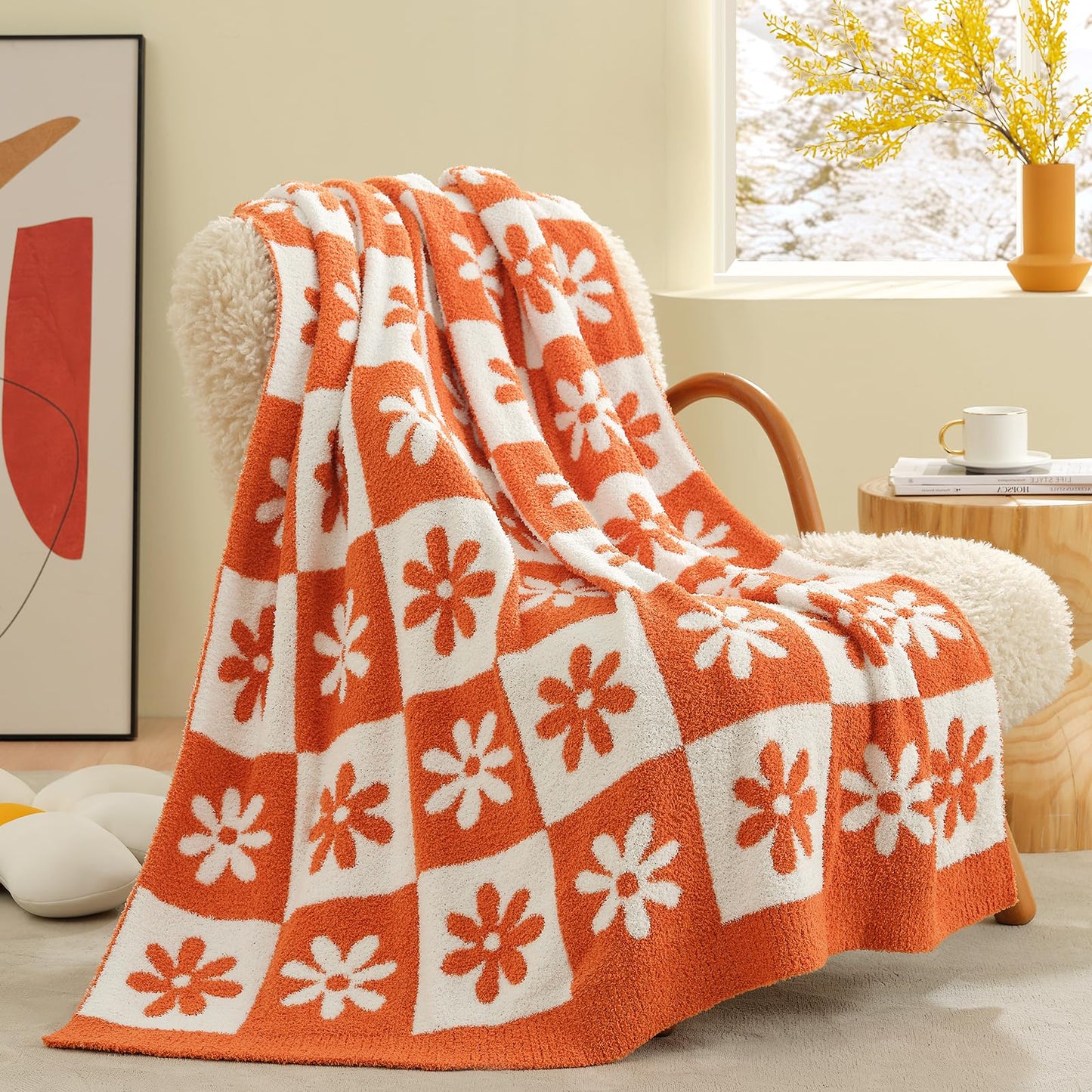 Snuggle Sac Ultra Soft, Warm Plush Blanket - Reversible Cheetah/Pink Leopard Throw, 50x60 inches