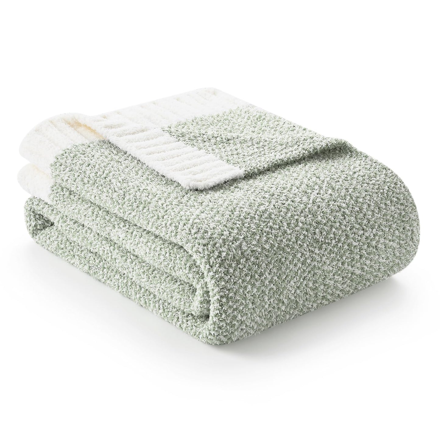 Snuggle Sac Buttery Grey Throw Blanket for Couch, Reversible Super Soft Warm Blankets Cozy Knit Fuzzy Plush Lightweight Throws for Sofa, Bed, Heather Grey, 50"x 60"