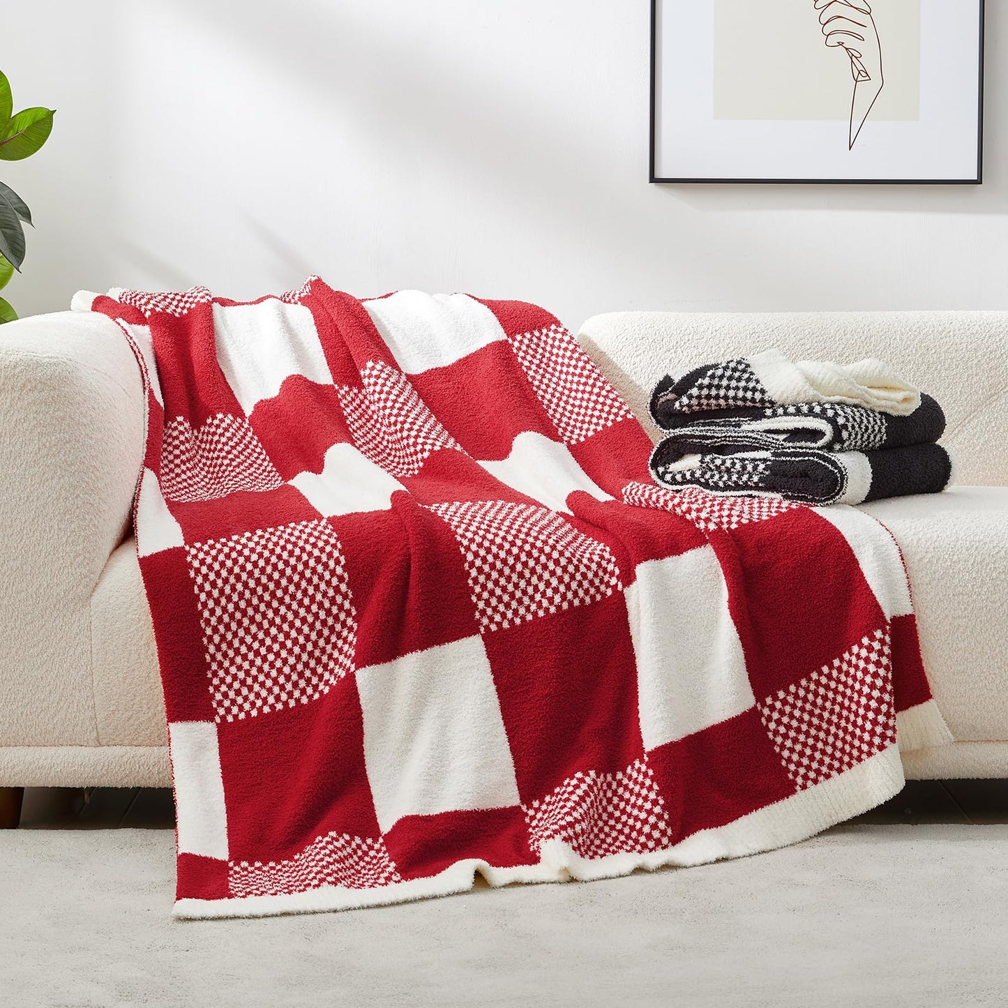 Snuggle Sac Ultra Soft, Warm Plush Blanket - Reversible Cheetah/Pink Leopard Throw, 50x60 inches