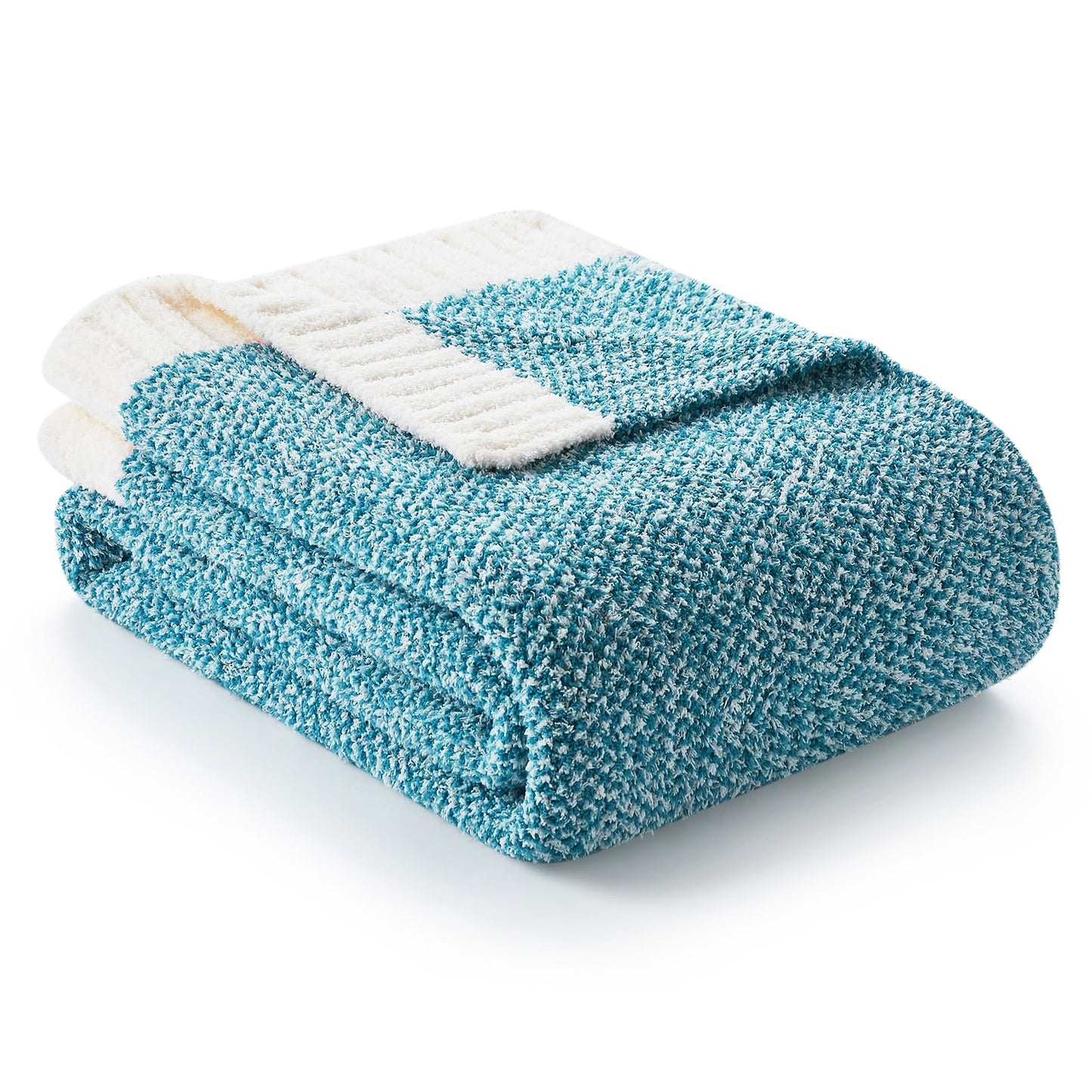 Snuggle Sac Buttery Grey Throw Blanket for Couch, Reversible Super Soft Warm Blankets Cozy Knit Fuzzy Plush Lightweight Throws for Sofa, Bed, Heather Grey, 50"x 60"