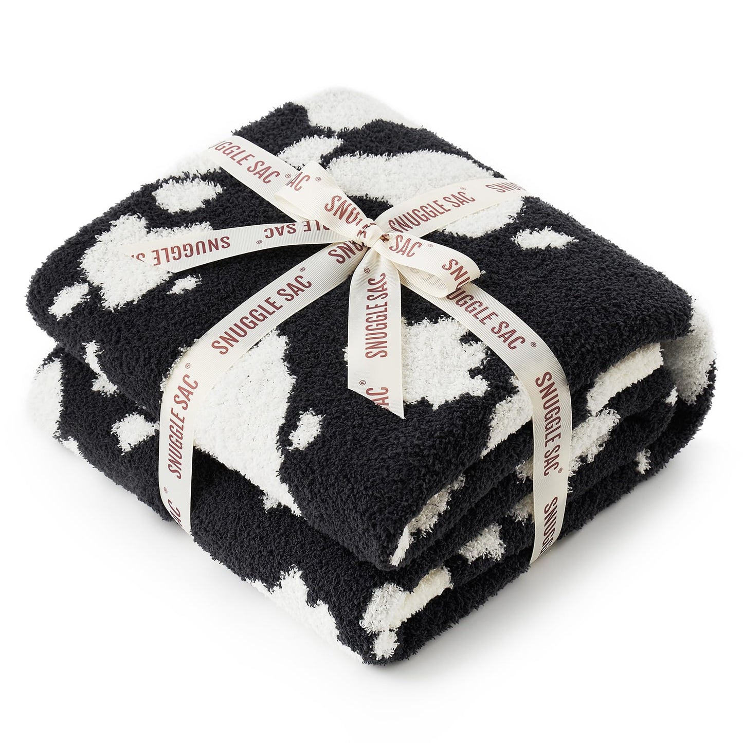 Snuggle Sac Ultra Soft, Warm Plush Blanket - Reversible Cheetah/Pink Leopard Throw, 50x60 inches
