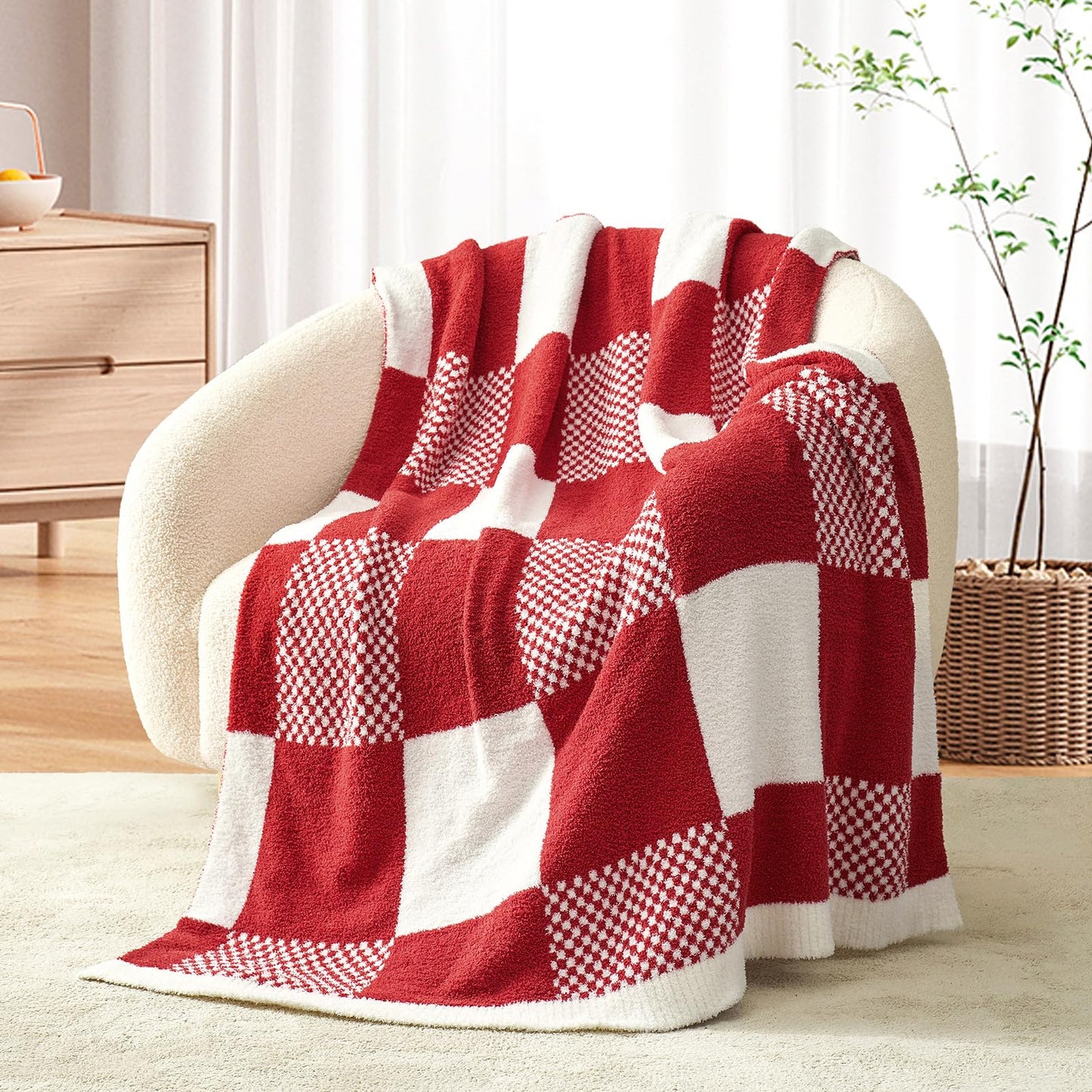 Snuggle Sac Ultra Soft, Warm Plush Blanket - Reversible Cheetah/Pink Leopard Throw, 50x60 inches
