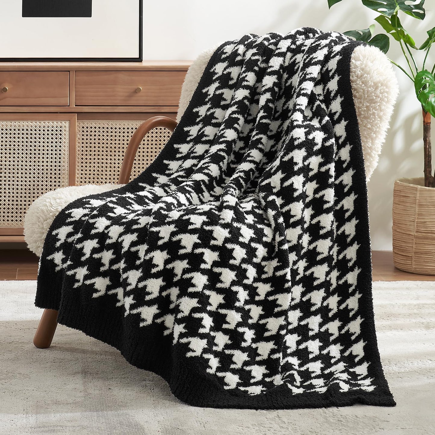 Snuggle Sac Buttery Grey Throw Blanket for Couch, Reversible Super Soft Warm Blankets Cozy Knit Fuzzy Plush Lightweight Throws for Sofa, Bed, Heather Grey, 50"x 60"