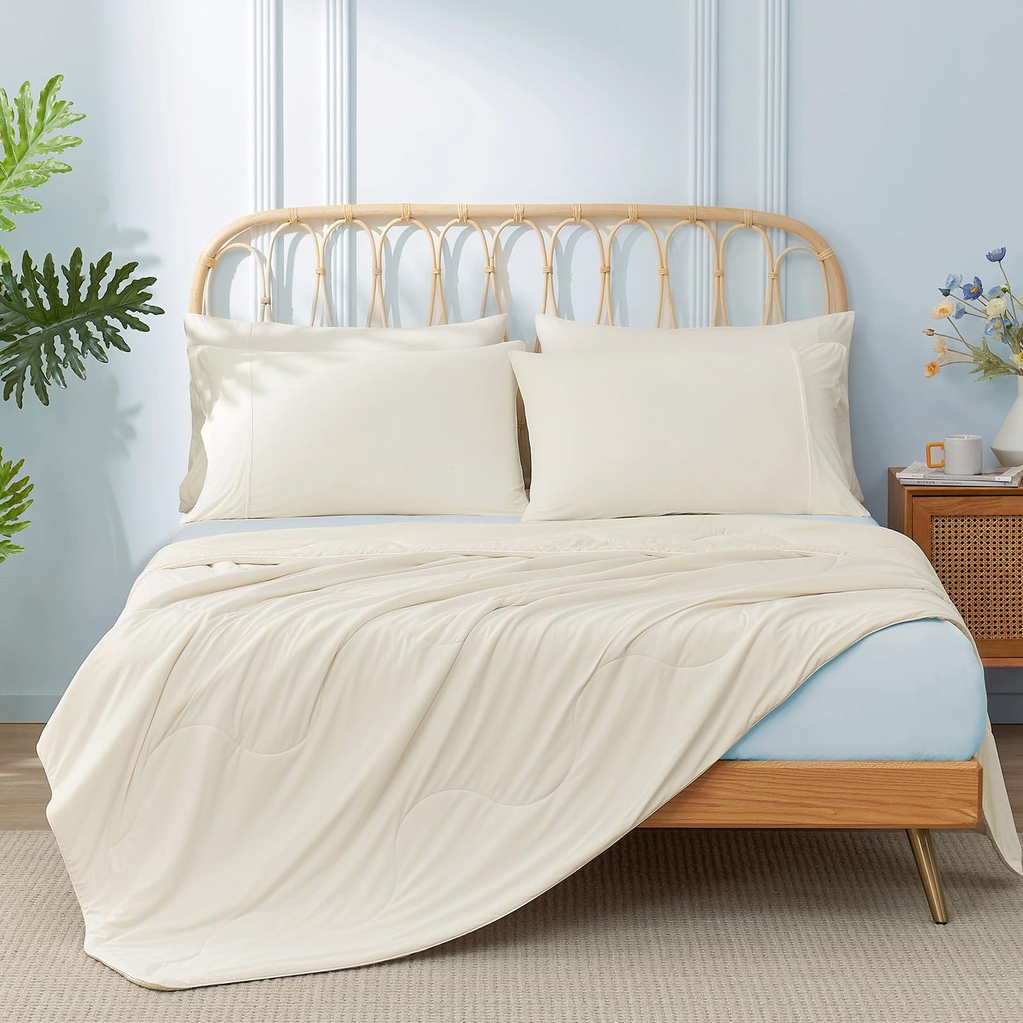 Snuggle Sac Cooling Comforter Twin Size, Breathable Cooling Blankets for Hot Sleepers and Night Sweats, Summer Comforters for Twin Size Bed, Soft Lightweight Blankets, 68x90 Inches, Dark Grey