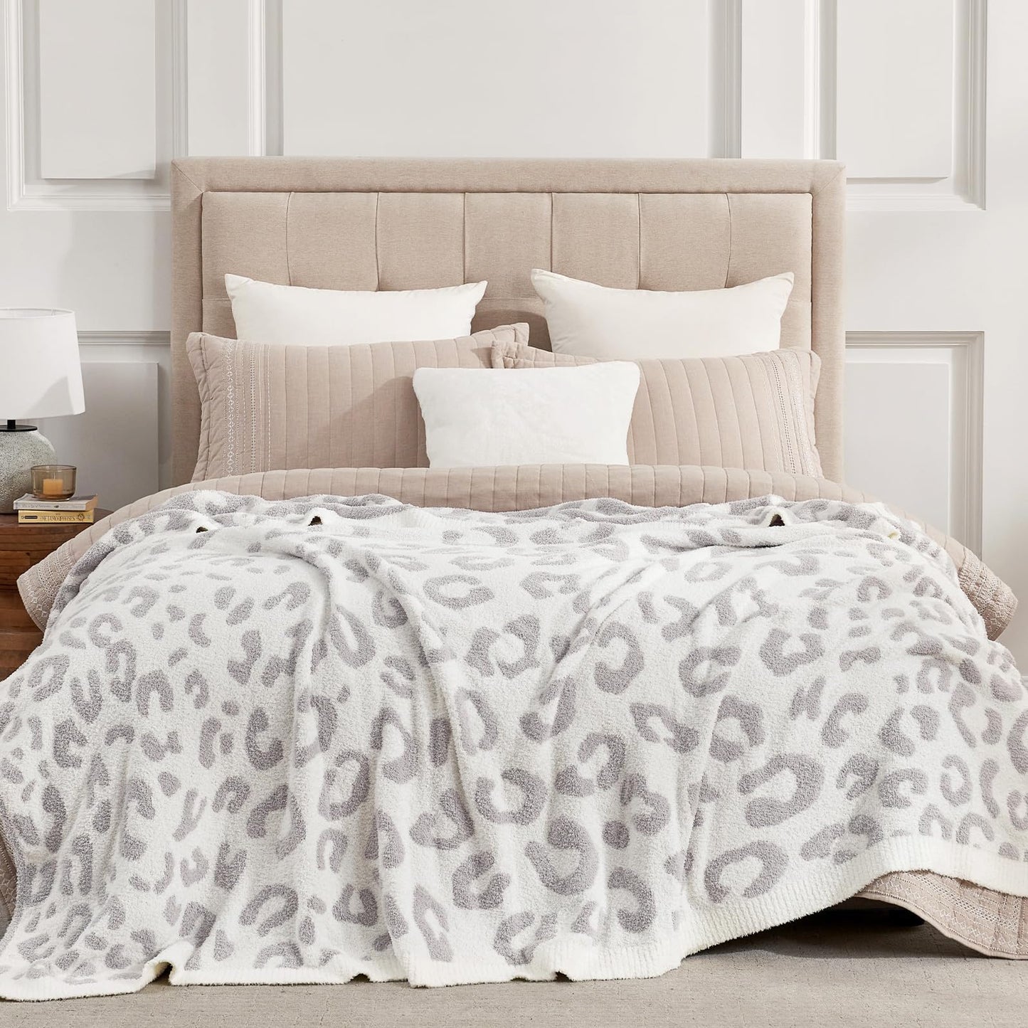Snuggle Sac Ultra Soft, Warm Plush Blanket - Reversible Cheetah/Pink Leopard Throw, 50x60 inches
