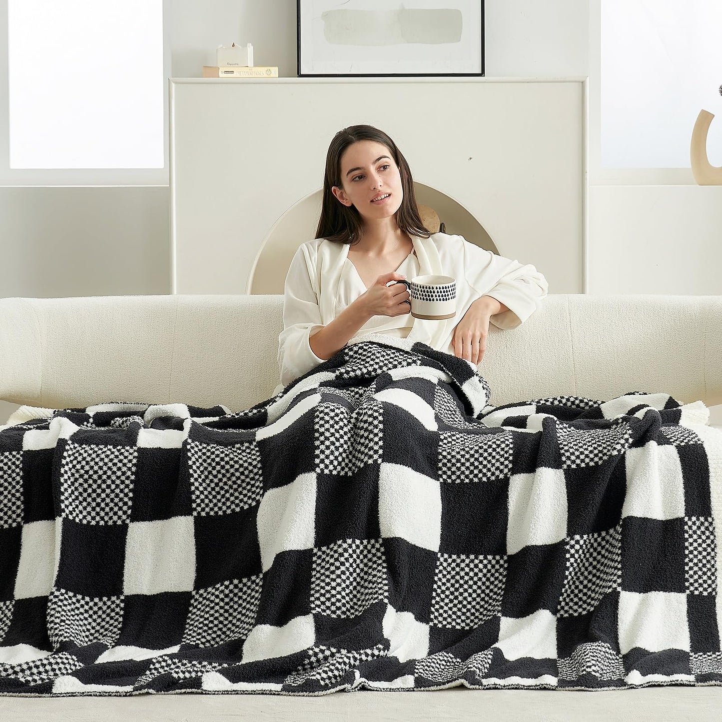 Snuggle Sac Ultra Soft, Warm Plush Blanket - Reversible Cheetah/Pink Leopard Throw, 50x60 inches