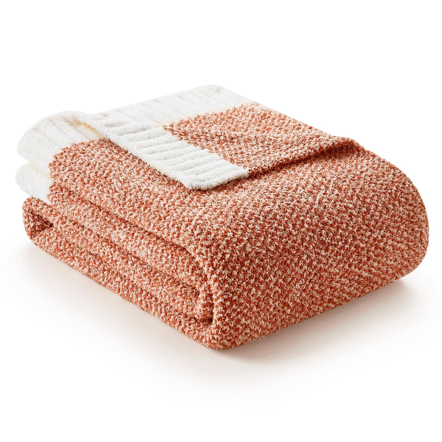 Snuggle Sac Heather Beige Throw Blankets Luxurious Microfiber Fabric, Reversible Super Soft Throws Warm Cozy Knit Fuzzy Plush Throw Blanket for Couch, Bed, Sofa, Camping, Beige,50x60 inches
